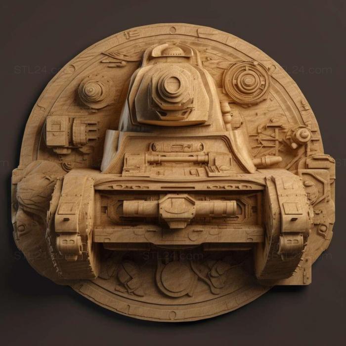 Games (Space Tank 4, GAMES_35692) 3D models for cnc